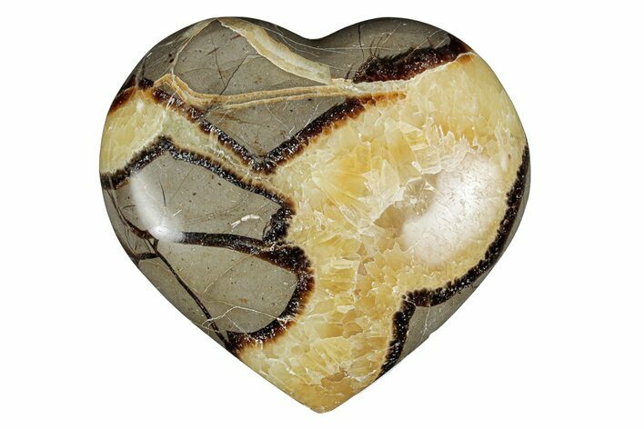 Polished Septarian Heart - Madagascar #278033